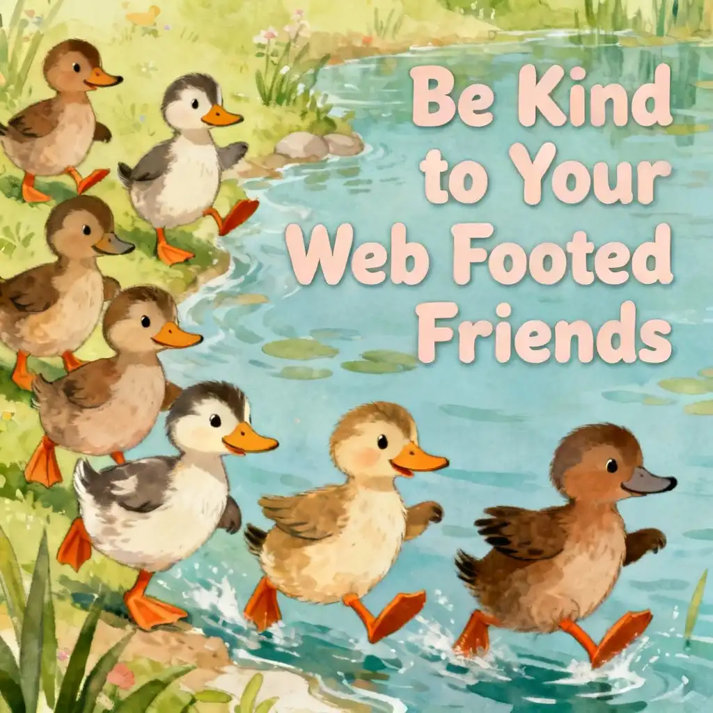 Be Kind to Your Web Footed Friends