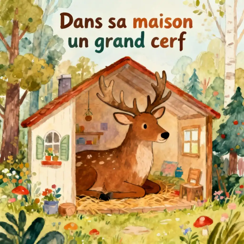 Dans sa maison un grand cerf