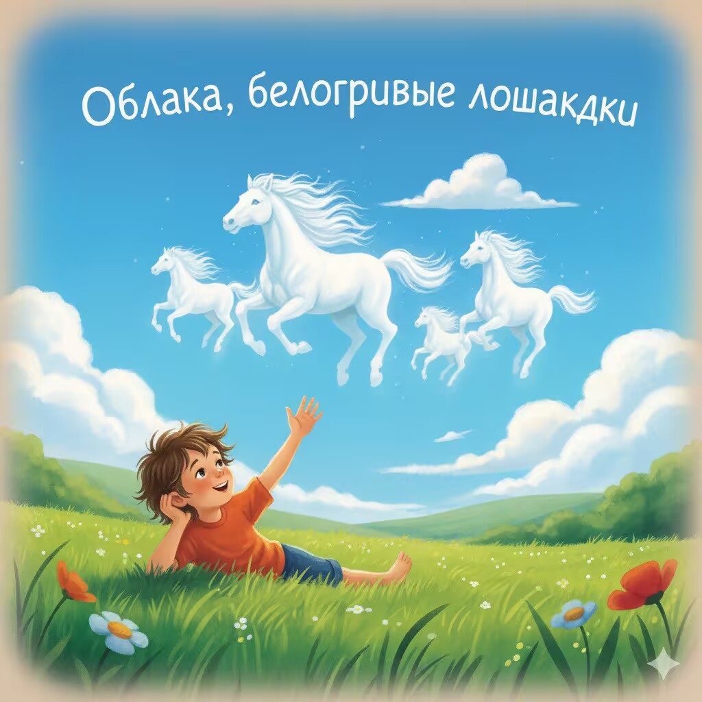 Облака, белогривые лошадки
