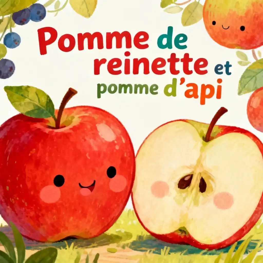 Pomme de reinette et pomme d‘api