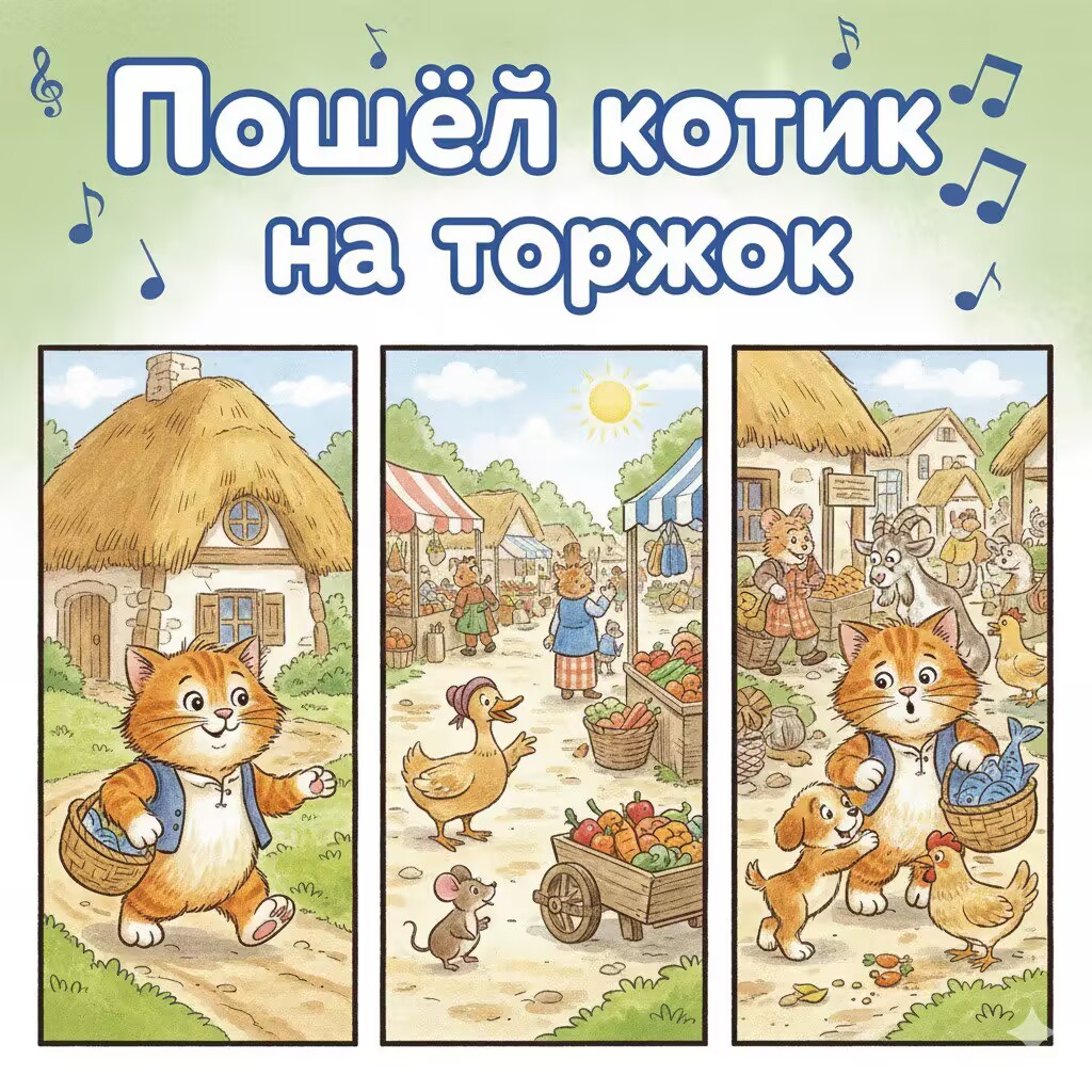 Пошёл котик на торжок