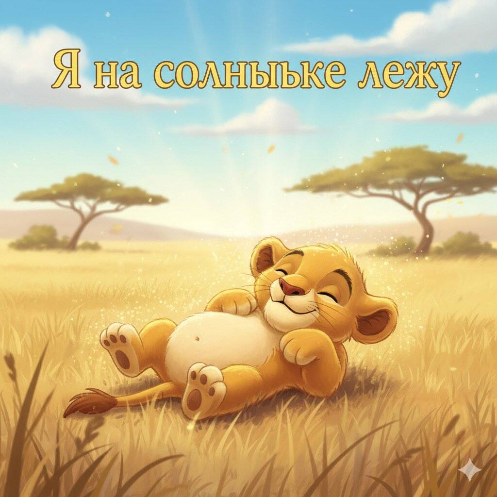 Я на солнышке лежу